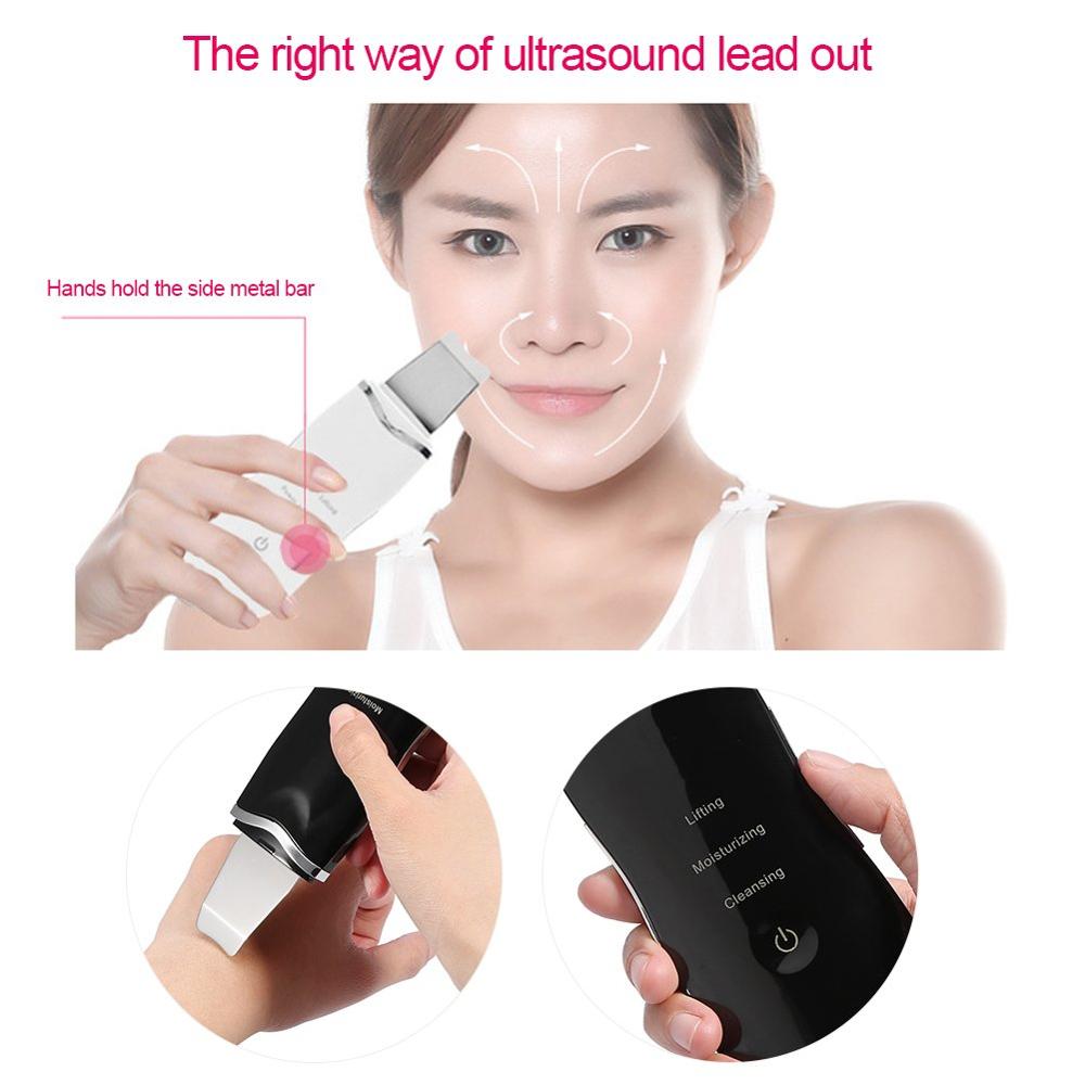 Ultrasonic Face Skin Scrubber